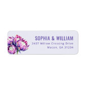 Elegantes lila florales Minimaldesign (Vorne)