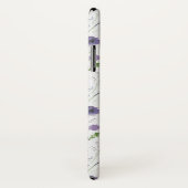 Elegantes, Lila, florales Muster Case-Mate iPhone Hülle (Hinten/Rechts)