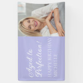 Elegantes Lila Foto Banner (Vertikal)