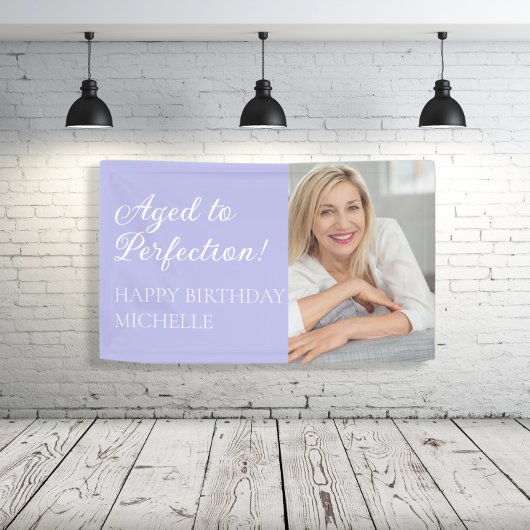 Elegantes Lila Foto Banner