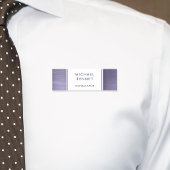 Elegantes, Lila gebürstetes Metallgeschäft Namensschild