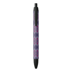 Elegantes Lila Gewebe mit gelbem Blumenmuster Kugelschreiber