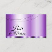 Elegantes Lila Glamour mit Beruflichem Foto Visitenkarte (Vorderseite)