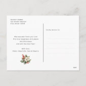 Elegantes Lila Gold Foto Frohe Weihnachten (Rückseite)