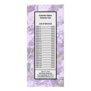 Elegantes Lila-Grau abstraktes Chic-Muster Werbekarte