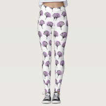 Elegantes Lila handGezeichnet Ginkgo-Leaf-Muster