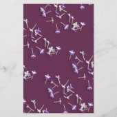 Elegantes Lila Hochzeitsmenü am Lilac Finn (Rückseite)