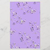 Elegantes Lila Hochzeitsmenü am Monte Lilac (Rückseite)