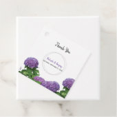Elegantes Lila Hydrangea Hochzeitsgeschenk Geschenkanhänger (Beispiel)