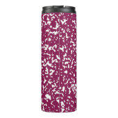 Elegantes Lila Kompositionsbuch Thermosbecher (Rückseite)