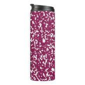 Elegantes Lila Kompositionsbuch Thermosbecher (Nach rechts gedreht)