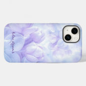 Elegantes Lila Lilac-Blume-Design Case-Mate iPhone Hülle (Rückseite (Horizontal))