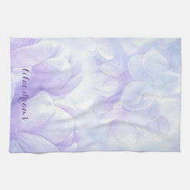Elegantes Lila Lilac-Blume-Design Geschirrtuch