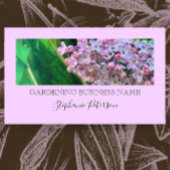 Elegantes Lila Lilac Custom Foto Garening Visitenkarte