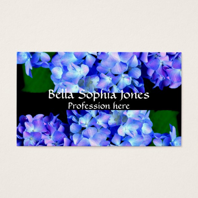 Elegantes lila Magenta Blumenhydrangea (Vorderseite)
