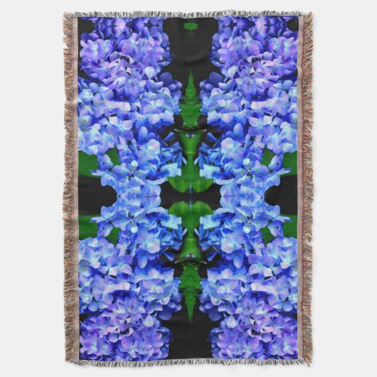 Elegantes lila Magenta Blumenhydrangea Decke (Vorderseite Vertikal)