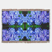 Elegantes lila Magenta Blumenhydrangea Decke (Vorderseite)