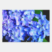 Elegantes lila Magenta Blumenhydrangea Geschenkpapier Set (Vorderseite 3)