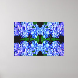 Elegantes lila Magenta Blumenhydrangea Leinwanddruck