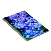 Elegantes lila Magenta Blumenhydrangea Notizblock (Rechte Seite)