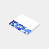 Elegantes lila Magenta Blumenhydrangea Post-it Klebezettel (angewinkelt)