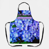 Elegantes lila Magenta Blumenhydrangea Schürze (Vorderseite)