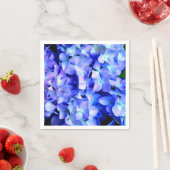 Elegantes lila Magenta Blumenhydrangea Serviette (Beispiel)