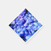 Elegantes lila Magenta Blumenhydrangea Serviette (Ecke)