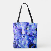 Elegantes lila Magenta Blumenhydrangea Tasche (Rückseite)