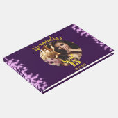 Elegantes Lila Märchenprinzessinnen-Foto Spanisch Gästebuch (Ecke)