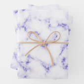 Elegantes lila Marmormuster Geschenkpapier Set (Beispiel)