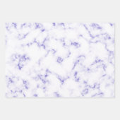 Elegantes lila Marmormuster Geschenkpapier Set (Vorderseite)