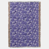 Elegantes Lila Muster Decke (Vorderseite Vertikal)