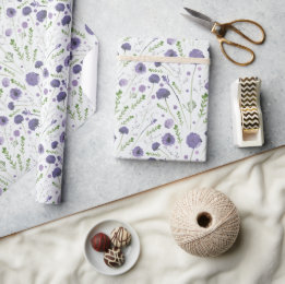 Elegantes Lila Muster Geschenkpapier