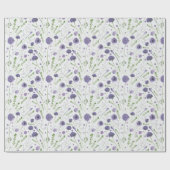 Elegantes Lila Muster Geschenkpapier (Flach)