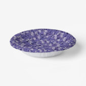 Elegantes Lila Muster Pappteller (Gewinkelt)