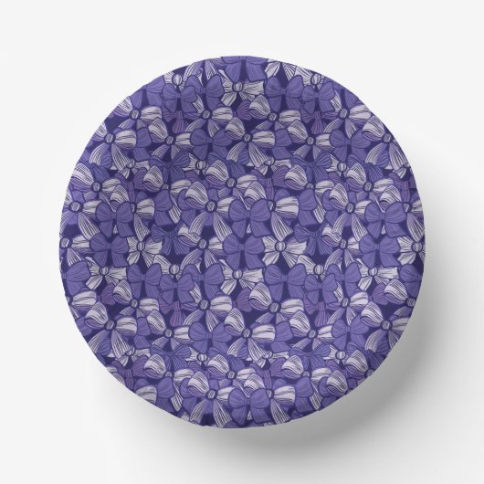 Elegantes Lila Muster Pappteller (Vorderseite)