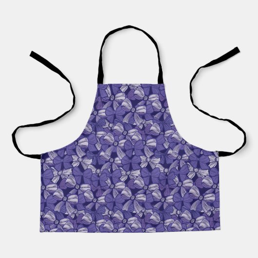 Elegantes Lila Muster Schürze (Vorderseite)