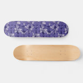 Elegantes Lila Muster Skateboard (Horizontal)