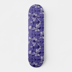 Elegantes Lila Muster Skateboard