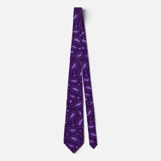 Elegantes Lila Paisley Krawatte