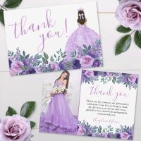 Elegantes Lila Quinceñera Foto