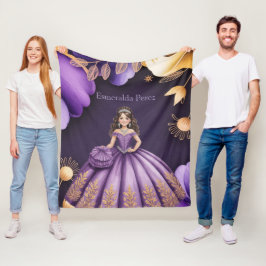 Elegantes Lila Quinceñera Girl del Malcantone Fleecedecke