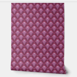 Elegantes lila-rosa Art Deco Peel and Stick Tapete