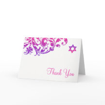 Elegantes lila Rosa blühen Schläger, den Mitzvah