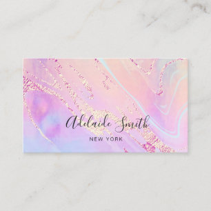 elegantes, lila rosa Design Visitenkarte