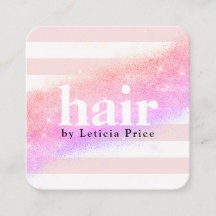 Elegantes, lila rosa Glitzer Streifen Haar