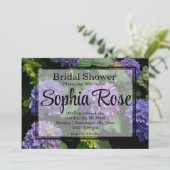 Elegantes lila, rosafarbenes Brautparty mit Hydran Einladung (Stehend Vorderseite)