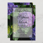 Elegantes lila, rosafarbenes Brautparty mit Hydran Einladung (Vorne/Hinten)