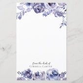 Elegantes, Lila Rose Blumenmuster, benutzerdefinie (Vorderseite)